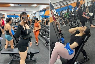 Chịch nhau sung sướng với nữ Gymer